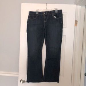 Women’s GAP bootcut dark jeans, brand new! Size 12 short.
